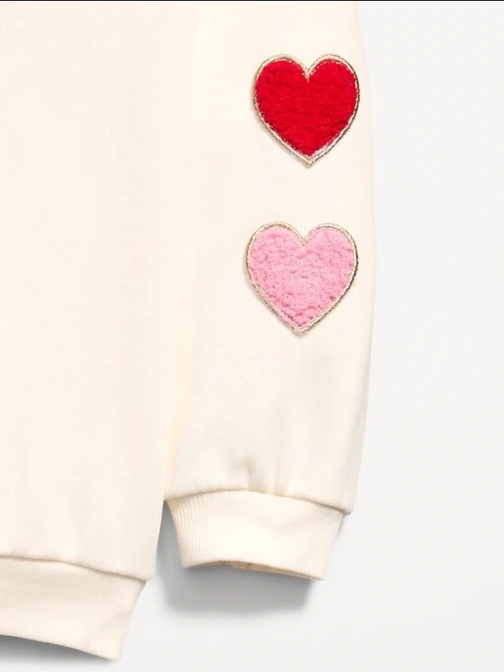 Toddler Girl’s Heart Sweatshirt Red Ribbed Leggings Set Old Navy Valentines 4T